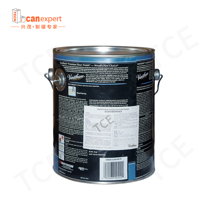 TCE- Forró eladás Vegyi oldószer fém 0,35 mm vastagság kerek vödör méretű konzervdoboz